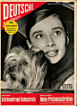 DEUTSCHE JLLUSTRIERTE MAG. 22 February 1958 - Audrey Hepburn $35.00 - PicClick