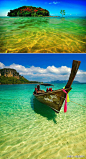 【泰国-甲米岛】这色彩鲜明的海，真是太喜欢了，我不淡定了，我们一起去泰国吧！