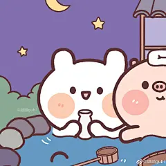 头像超话 最近的头像合集#漫画##猪次郎与兔几酱# ​​​​