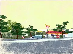 【日本插画师Tatsuro Kiuchi作品欣赏】
　来自日本的插画师、设计师Tatsuro Kiuchi的插画作品，别致的色调、特殊的纹理，有点水粉感觉，又有点蜡笔的感觉，很平面。好像他在用画笔在随性的节奏里讲述美好的故事。