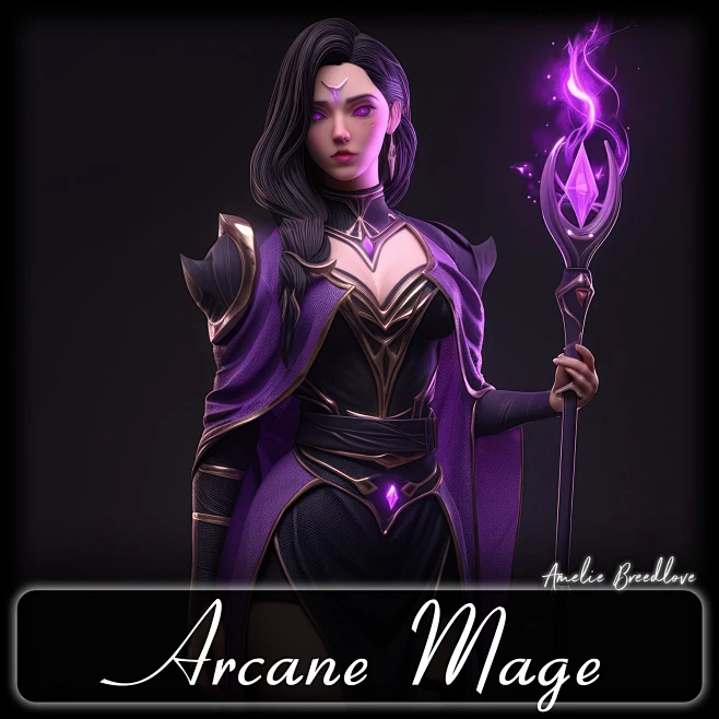 200 Arcane Mage Reference Pack | 4K | v.1-花瓣网