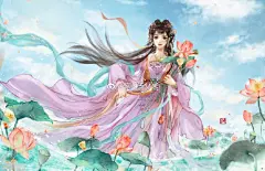 墨心绘意超话
南浦风微，藕花深深遮不住。
是神仙蝎蝎的清凉毕设，终于也抓住夏天的尾巴小清新了一把～快来一起玩水叭～插画超话古风插画超话 ​​​​