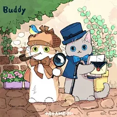 插画师 tatamepi ​​​ 的一组猫咪插画 ​​​​