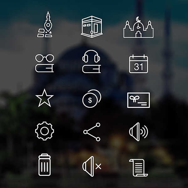Icon set for an iPho...