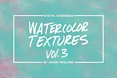 小清新水彩粉墨渲染纹理JPG背景图片网页横幅背景传单海报素材集v.3 Watercolor Textures Vol. 3
