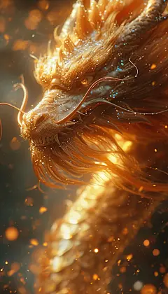 龙 中国龙 新年 国风龙素材 金色瑞龙