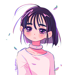 望月♥采集到☆插画-偏二次元☆