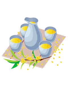 桂花插画PNG透明背景