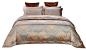 Duvet Cover Set 6 Piece Set Jacquard King Size Bedding by Dolce Mela