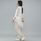 原创设计品牌 13夏新款 空气感透明多褶白衬衫女 清溪 原时印象 2013