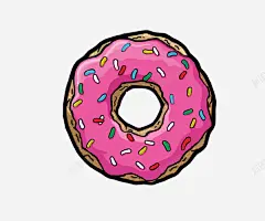 好吃的甜甜圈高清素材 好吃 甜甜圈 粉色 食物 免抠png 设计图片 免费下载