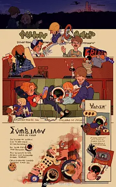 美式复古风插画
via：日本插画家 Tokiohello ​​​