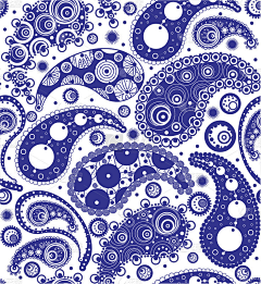 奈奈插画采集到青花瓷图案