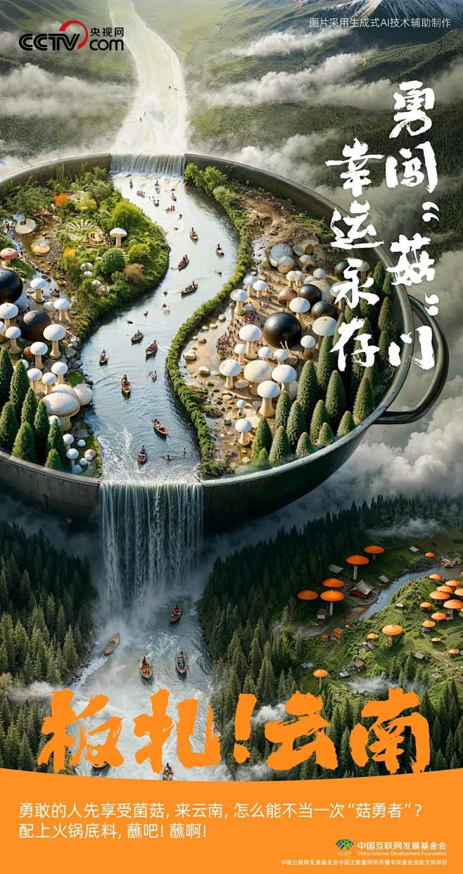 被央视选中的AI云南海报是什么样？ - ...
