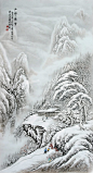 瓷板画 - 千山瑞雪