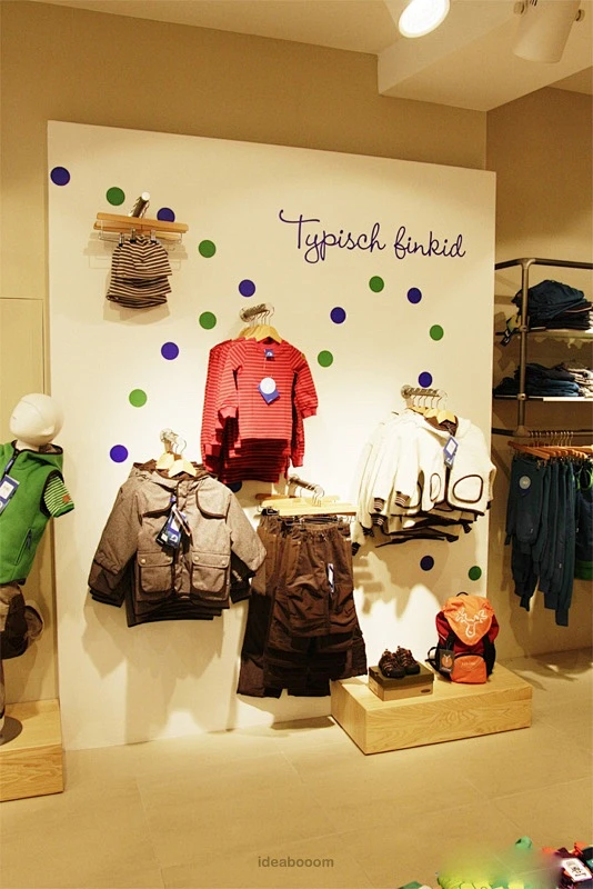 时尚儿童服装店铺设计图集丨服装展示展架展台展柜/试衣间橱窗展示区销售区装修设计-花瓣网