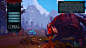 Citadel Forged With Fire UI, Darin Walsh : This is the UI I created for the survival wizard game Citadel Forged with Fire. I wanted to go for a dramatic duo color setup and use red as one of the primary colors. This was challenging because usually red is 