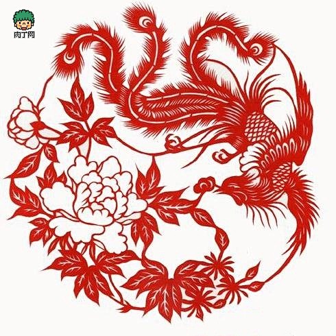 凤凰剪纸图案大全 凤凰剪纸图片欣赏