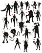 Silhoutte sheet 1: キャラクターデザイン, 2Dキャラクター