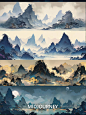 Midjourney绘画-中国风山水（写意）