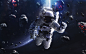 General 2048x1280 Vadim Sadovski digital art space space art 500px astronaut