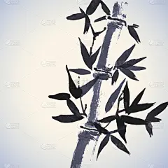 竹,背景,动物手,中国画,烟灰墨,艺术,无人,绘画插图,符号,墨水