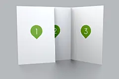 简约时尚数字折页样机