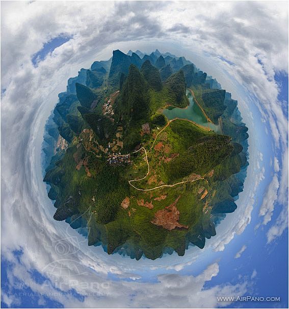 360°看世界——桂林山水。