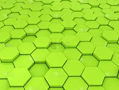 六边形,未来,平视角,三维图形,绿色,抽象,背景,蜂窝,低的,丹麦