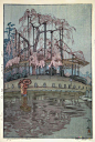 吉田博(Hiroshi Yoshida)高清作品《雨中的Yozakura》