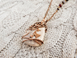 Amaryllis - wire pendant : Big statement pendant made ​​of copper and green onyx. Wire wrapping and soldering. This jewelry have a secret: if you look against the light - appears on the stone silhouette amaryllis...