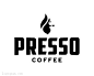 PRESSO咖啡馆logo 
LOGO标志设计欣赏#素材##LOGO#