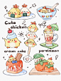 钢笔淡彩｜水彩美食｜小萌鸡