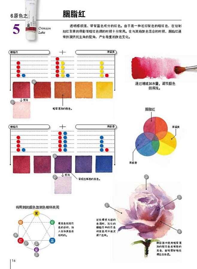 摘自《让水彩画达到极致的调色技法：日本绘...