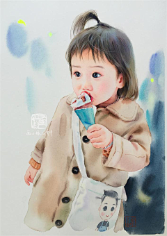 cchart采集到水彩人物