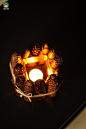 多款雅致漂亮的仿古蜡烛和烛台的DIY制作图片欣赏╭★肉丁网
