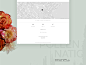 Homepage design for a high-end boutique florist.