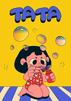 tata 复古 手机壳 插画 明信片 海报
