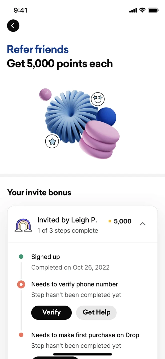Drop screen