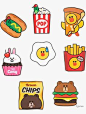 This contains an image of: Line Friends Stickers
