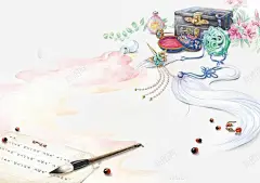 唯美古风插画高清素材 免费下载 设计图片 页面网页 平面电商 创意素材 png素材