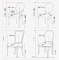 美式餐椅欧式复古实木餐椅餐桌椅酒店餐厅餐椅咖啡厅桌椅个性椅子-淘宝网