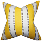 Odienne Stripes Pillow Yellow 20" x 20" traditional-decorative-pillows