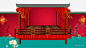 中国风水中戏台中戏|中国风水中戏台|中国风|戏台|红色|舞台|红灯笼|水中戏台|戏曲舞台|锦鲤|舞台帷幕|屋脊|栏杆|木戏台中国|中华人民共和国