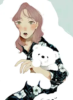 超心动！干净美好清爽日本少女头像插画 - 小红书