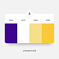 Awesome Color on Instagram: “ #AWSMCOLOR163 ⁣⠀ 3F0590 • FFFFFF • F8E08C • FBCB38 ⠀ . . More Inspiration Follow @awsmgradient for more gradient inspiration. Follow…”