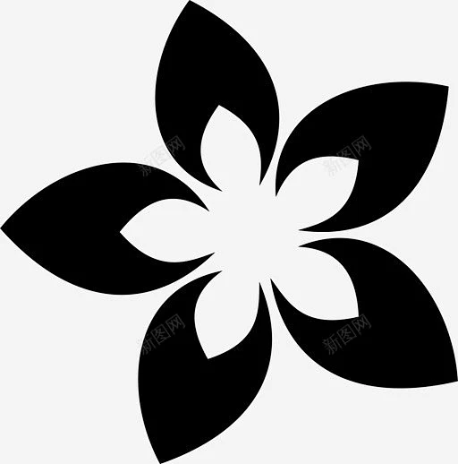 花茉莉花大自然图标 平面电商 创意素材-花瓣网