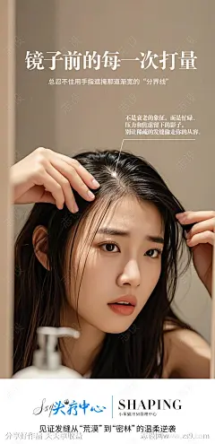 头发头疗痛点宣传人物海报-源文件-志设网-zs9.com