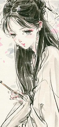 动漫女性人物水彩画  - 源文件下载【酷图网】动漫女性,人物水彩画,动漫人物,动漫,卡通画,人物画,卡通角色,水彩画,艺术画,绘画,美女画像,美女