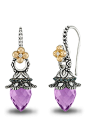 Advanced Order.Earring Drops- Amethyst & Hematite – Barbara Bixby